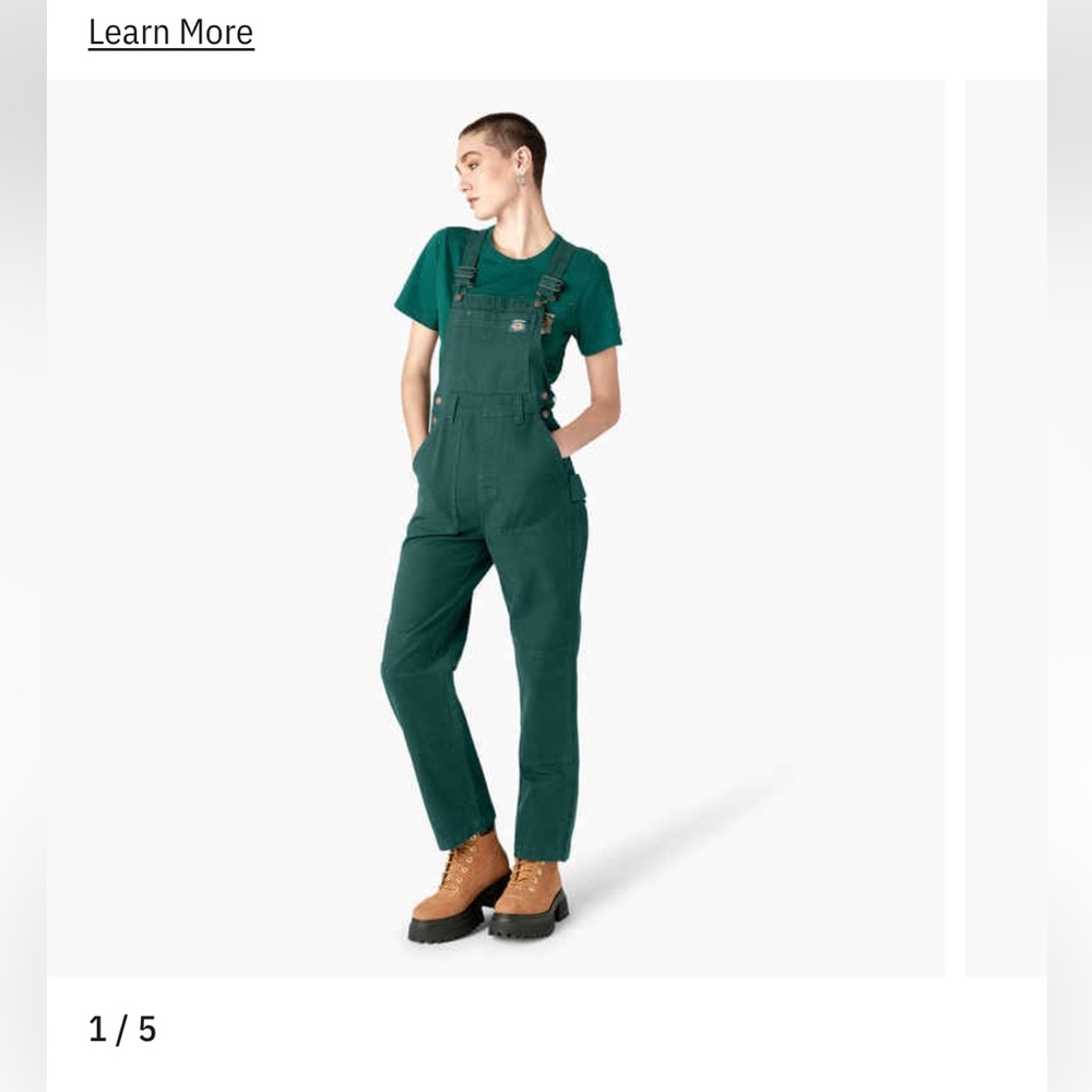 Dickies Green Women's Overalls
